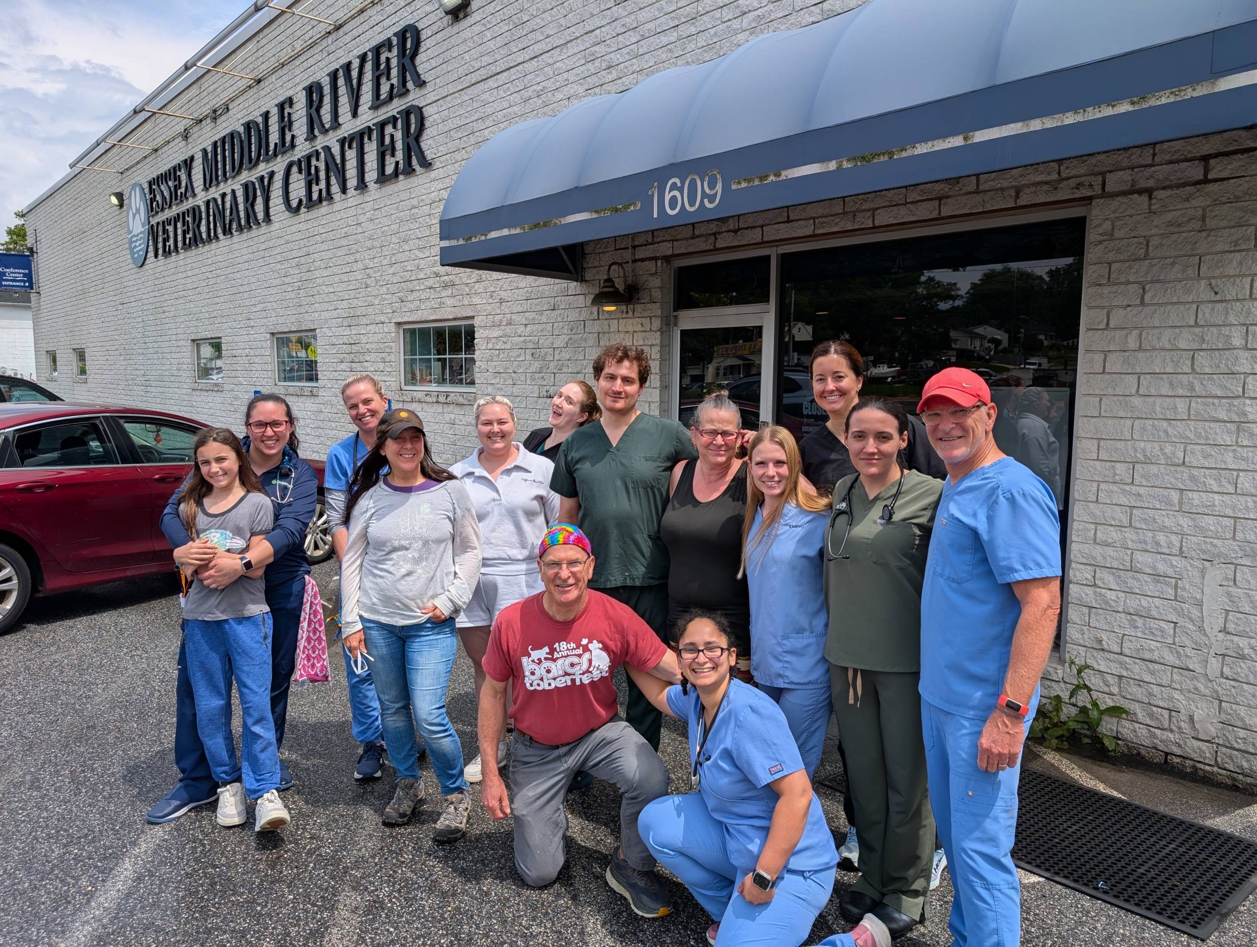 Group volunteering for Dog Rescue Event